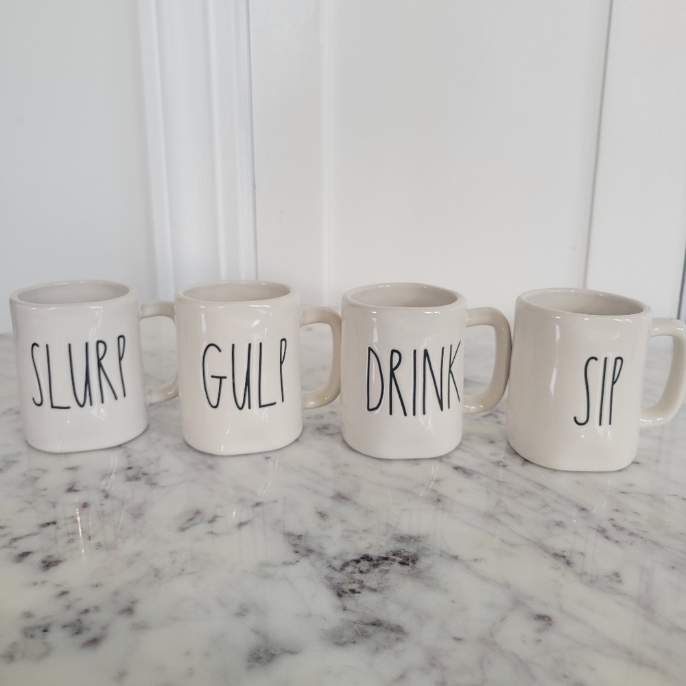 Rae Dunn Mini Espresso Mug Set of 4